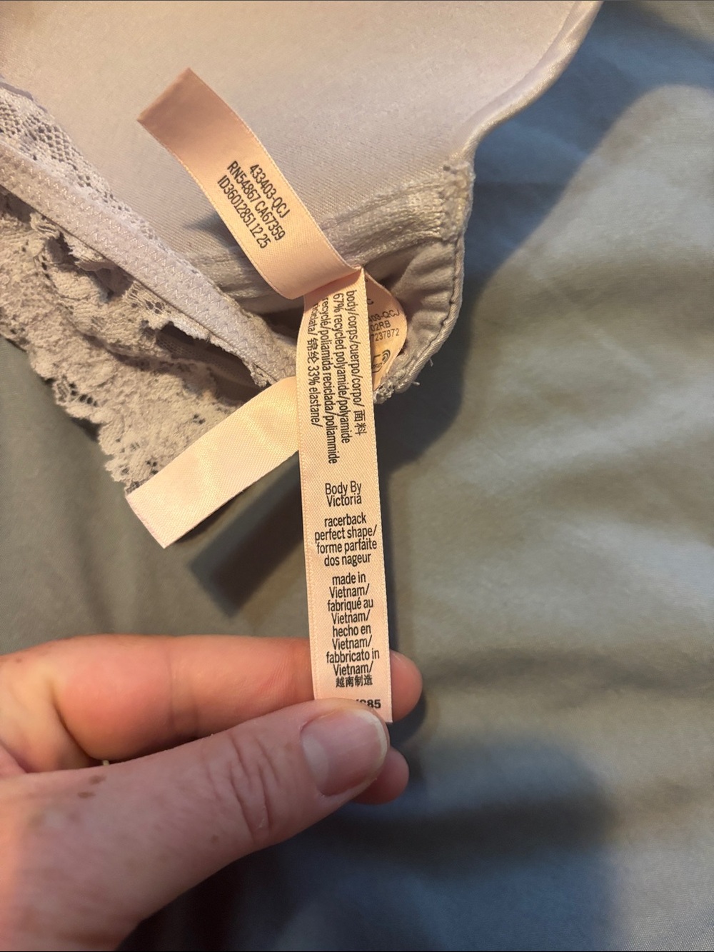 Victoria Secret 38C, NWOT Light Purple Racerback Bra - Picture 4 of 5